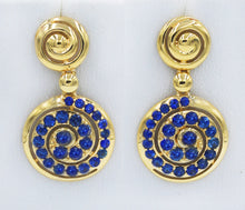 Load image into Gallery viewer, Gold Round Earrings