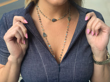 Load image into Gallery viewer, Marie Eiffel Kyanite Gold Plated Necklace